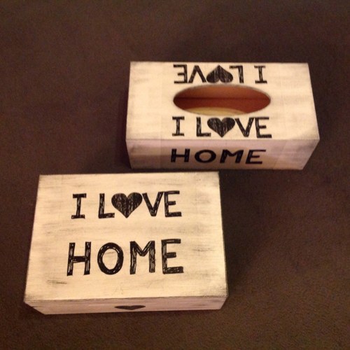 Krabička I love home - bílá — foto 4