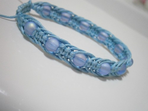 "Nebeský" náramek (macramé) - Unisex — foto 3