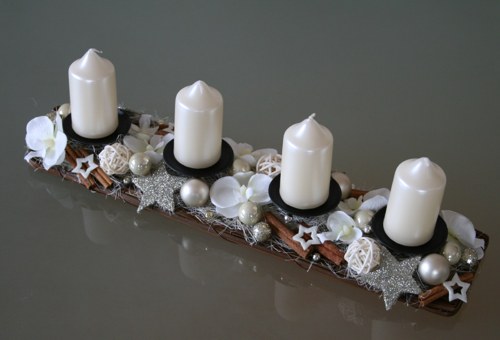 Adventní štola krémová — foto 2