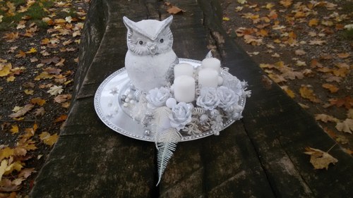 Adventní svícen Sova — foto 5