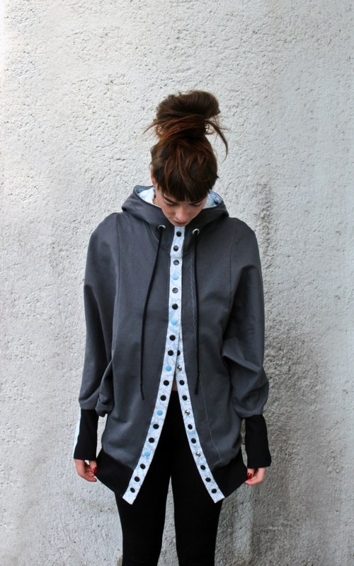 Cardigan/mikina ANTRACIT — foto 2