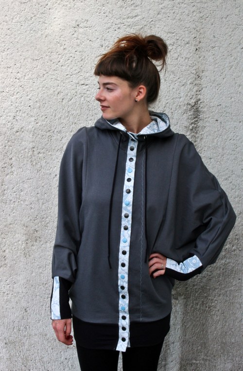 Cardigan/mikina ANTRACIT — foto 4