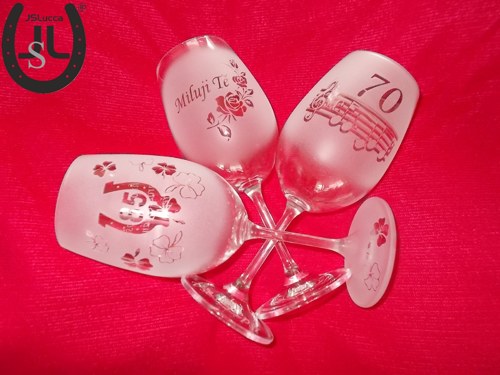 Vínová sklenička Miluji Tě — foto 2