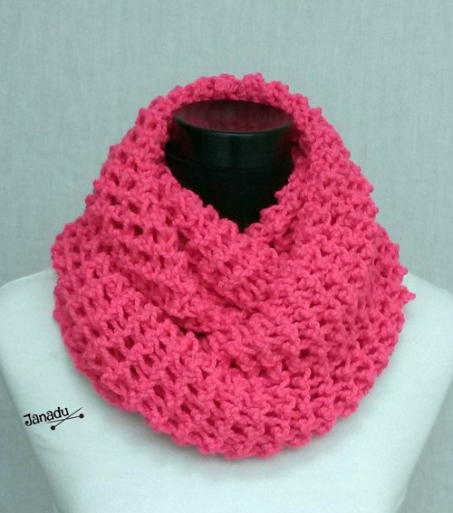 Háčkovaný nákrčník...pink — foto 2
