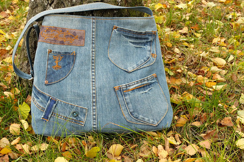 Džínová originální crossbody plus Softshellka — foto 3