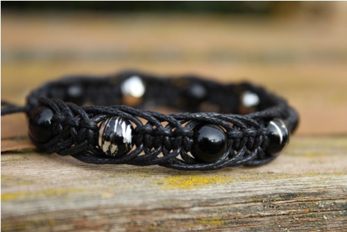 Náramek macramé/shamballa — foto 4