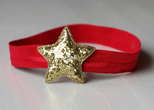 Čelenka pro newborn - vánoční s hvězdou — foto 2