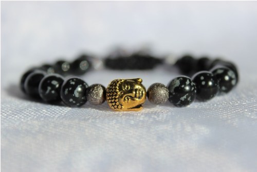 Energický náramek: Obsidián & Buddha — foto 3