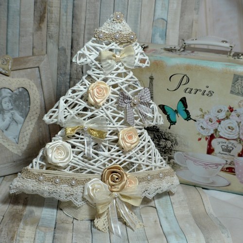 Vánoční stromek Shabby chic LED — foto 4
