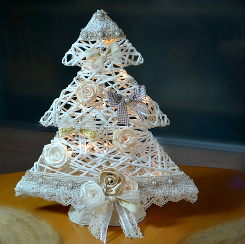 Vánoční stromek Shabby chic LED — foto 6
