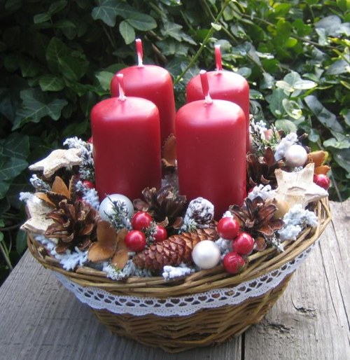 Adventní košík s hvězdičkami — foto 2