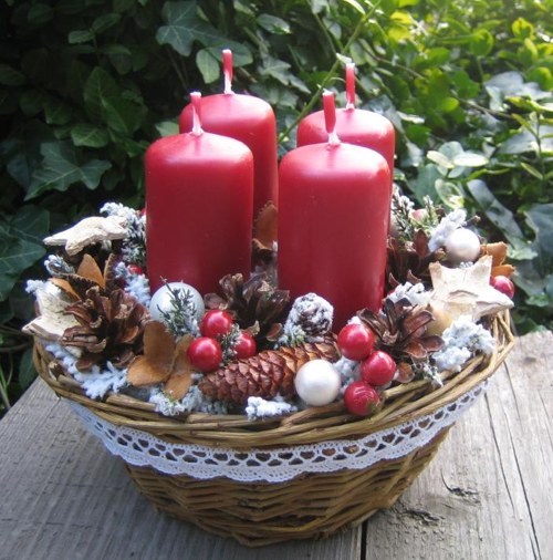 Adventní košík s hvězdičkami — foto 3
