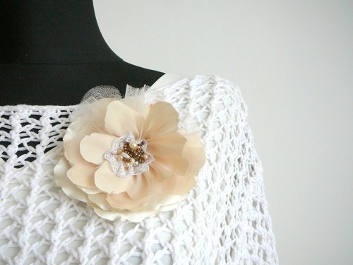 Květ-brož shabby chic. — foto 2