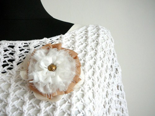 Květ-brož shabby chic 4. — foto 2