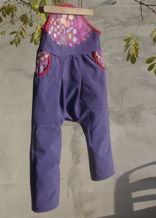 Lacláčky/softshell "Magical forest purple",1-3roky — foto 5