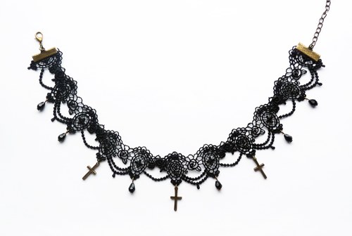 Gothic náhrdelník s křížky — foto 2