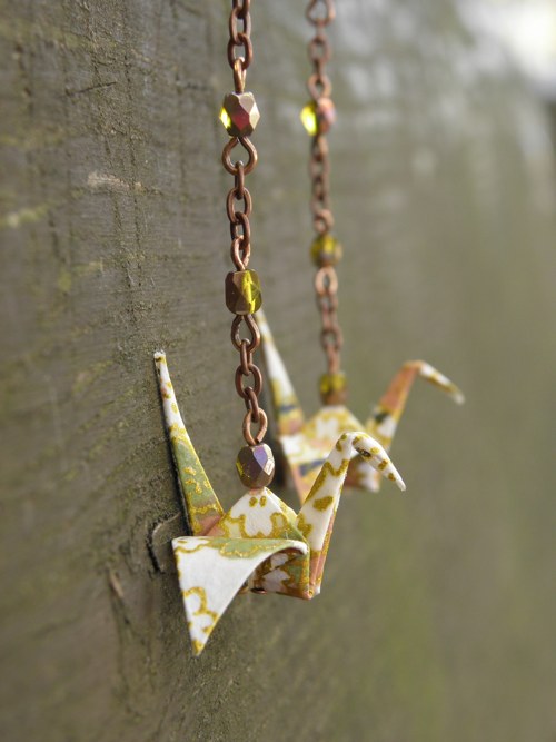 Z lesní tůňky - origami náušnice — foto 2