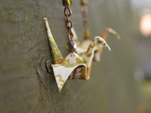 Z lesní tůňky - origami náušnice — foto 3