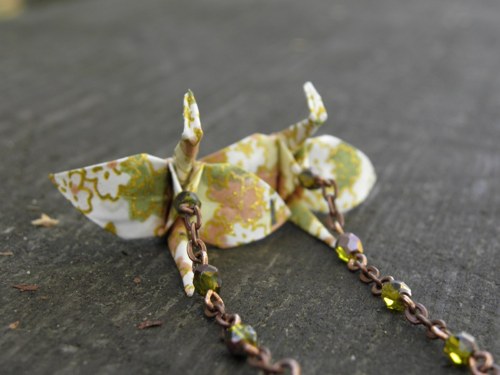 Z lesní tůňky - origami náušnice — foto 4
