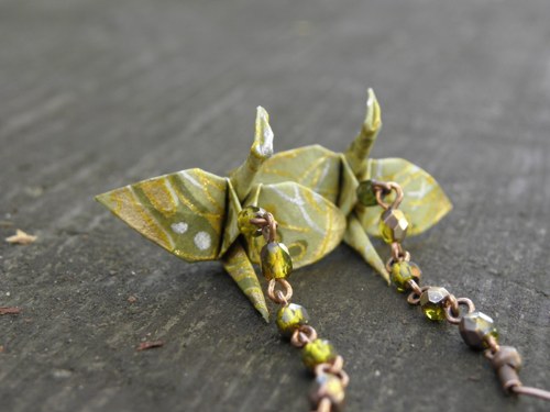 Lesní cestou - origami náušnice — foto 2