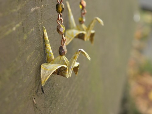 Lesní cestou - origami náušnice — foto 3