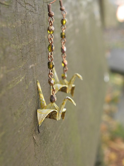 Lesní cestou - origami náušnice — foto 4