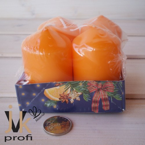Adventní svíčky - oranžové — foto 2