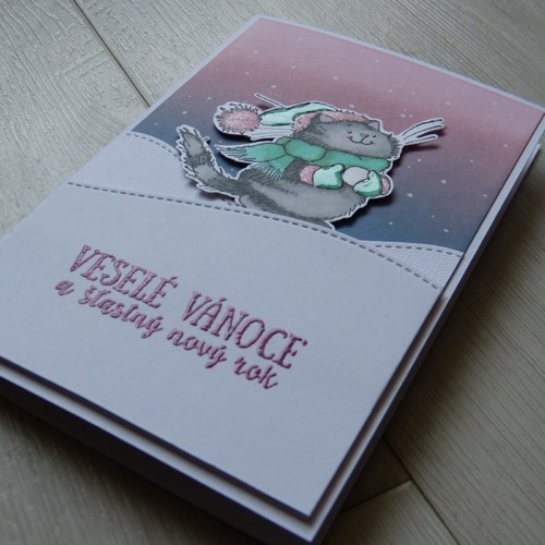 Vánoční přání - kočka — foto 2