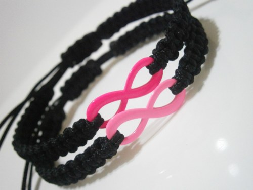 Infinity náramky "neonové" - macramé (unisex) — foto 6