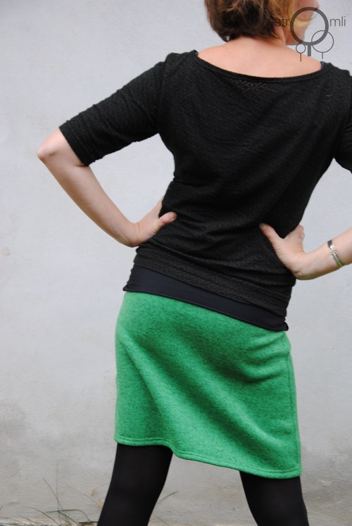 Zimní sukénka zelená, vel. S — foto 3