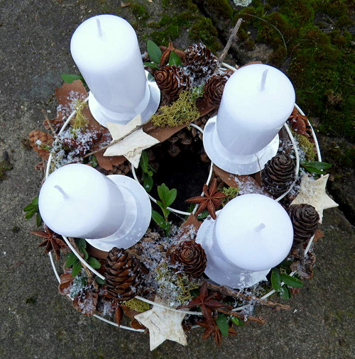 Adventní věneček přírodní — foto 2