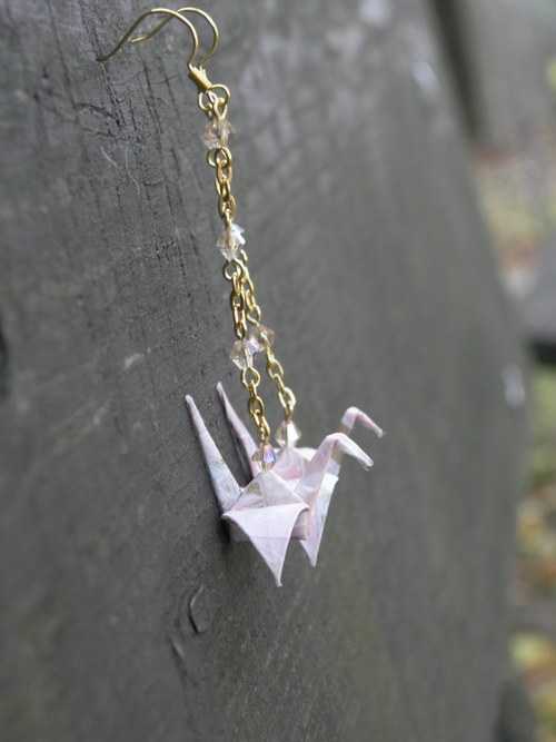 Z lesní tůňky - origami náušnice — foto 3
