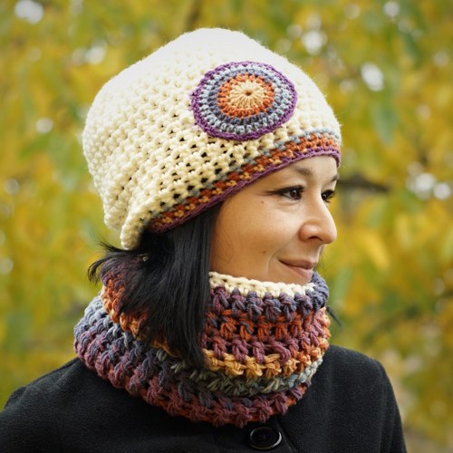 Mandala (set čiapkošálový) — foto 3