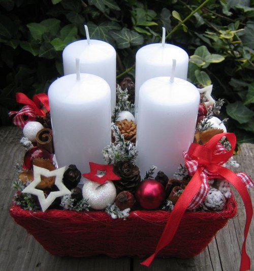 Adventní hranatý košík — foto 2