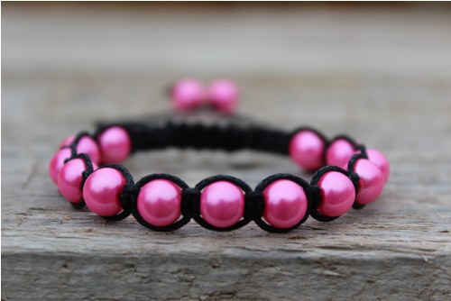 Náramek macramé/shamballa — foto 2