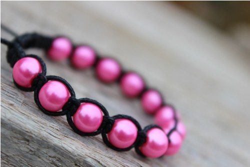 Náramek macramé/shamballa — foto 3
