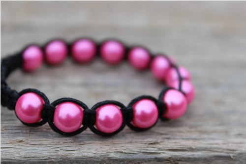 Náramek macramé/shamballa — foto 6