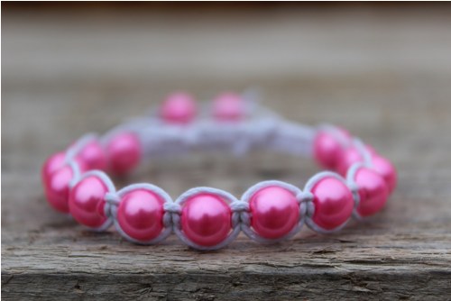 Náramek macramé/shamballa — foto 2