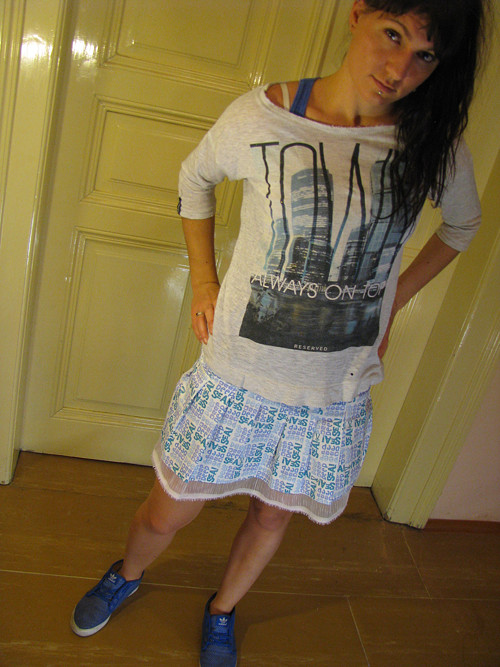 Sukně Hoyden - blue/white — foto 5