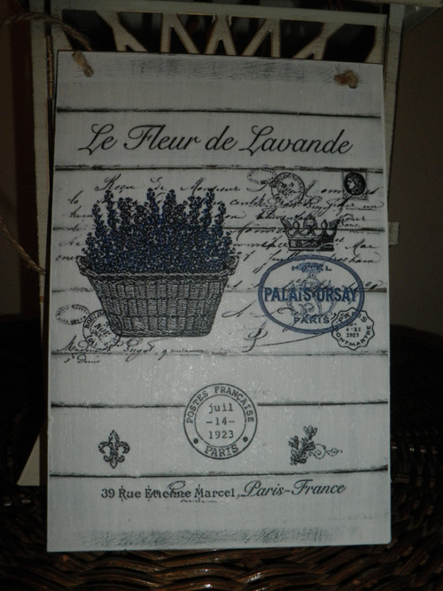 Vintage cedulka "Le Fleur de Lavande" — foto 3