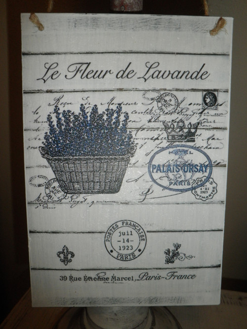 Vintage cedulka "Le Fleur de Lavande" — foto 4