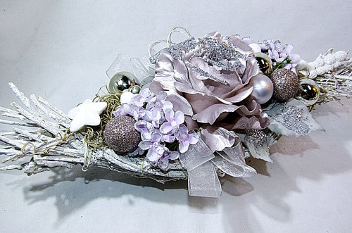 Dekorace - Vánoční lodička " Luxus rose" II. — foto 2