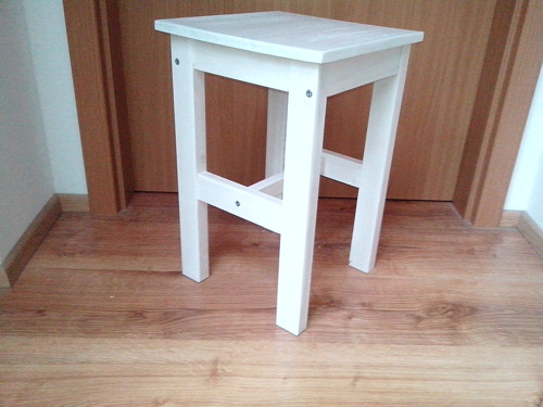 Designový stolek VINTAGE styl - bílá — foto 3