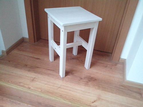 Designový stolek VINTAGE styl - bílá — foto 5