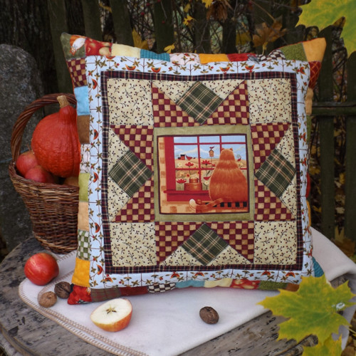 Podzimní hvězda - polštář — foto 2