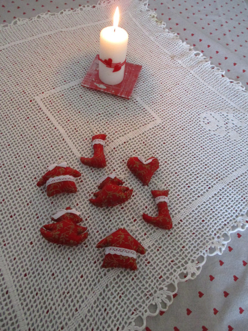 Mini ozdoby červené — foto 2
