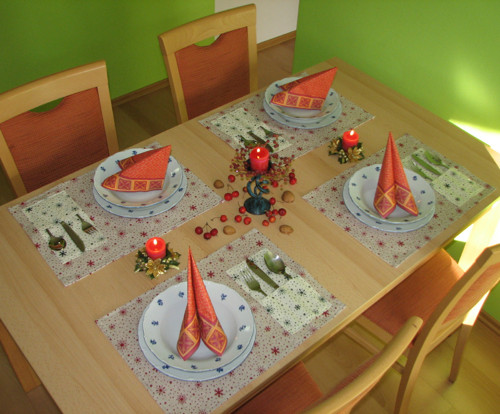Vánoční prostírání - S vločkami — foto 2