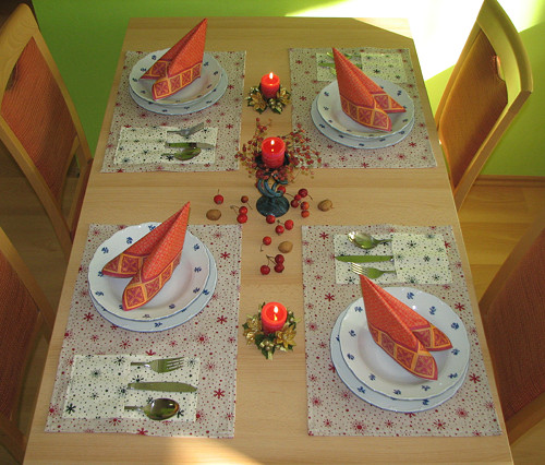 Vánoční prostírání - S vločkami — foto 3