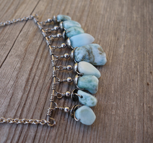Nebeský Larimar (chirurgická ocel) — foto 4