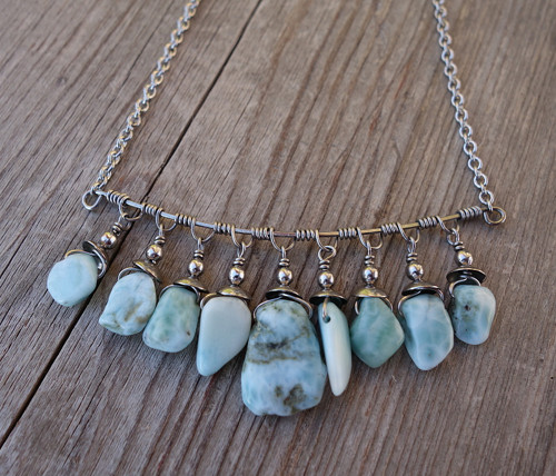 Nebeský Larimar (chirurgická ocel) — foto 5